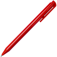 Pix cu mecanism de 1 MM, BP216, cu mina albastra, corp rosu, din plastic, 14.5 CM